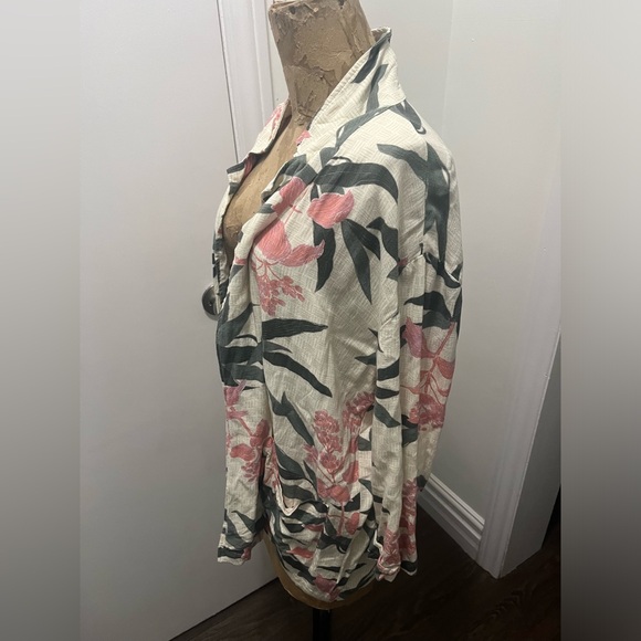 O’NEILL Hawaiian open blouse long sleeved shirt - Picture 10 of 12